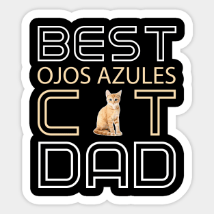 Best Ojos Azules Cat Dad Sticker